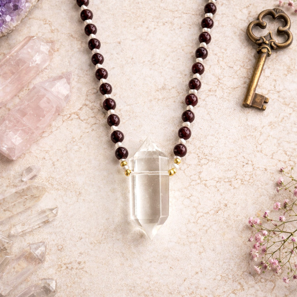 The 88 Amulet™ Gemstone & Pearl Necklace