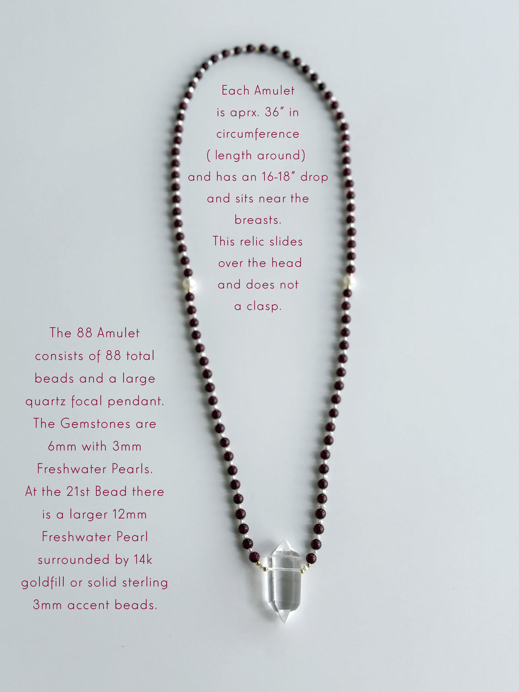 The 88 Amulet™ Gemstone & Pearl Necklace
