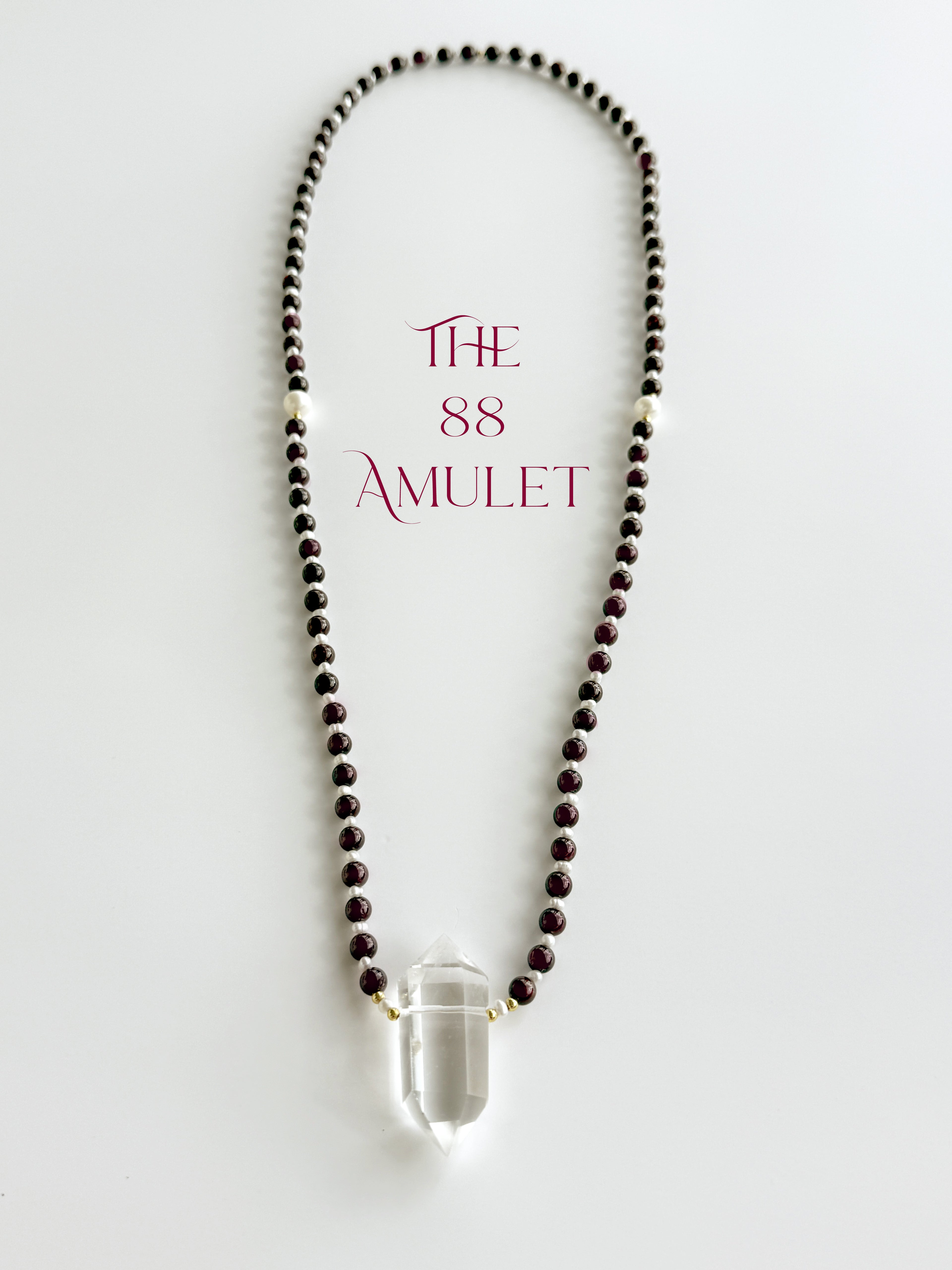 The 88 Amulet™ Gemstone & Pearl Necklace