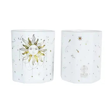 Solar Sun Candle with Yellow Jade & Citrine
