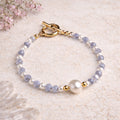 Faceted Gemstone & Pearl Bracelet